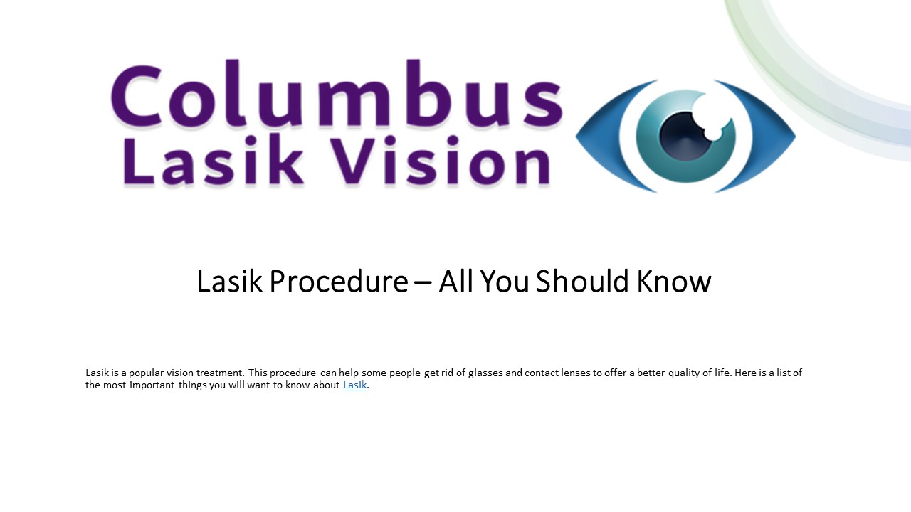 Lasik Procedure – All You Should Know