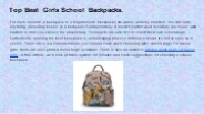 Top Best Girls School Backpacks.