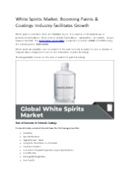 White Spirit Market