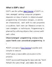 OOps concepts in java