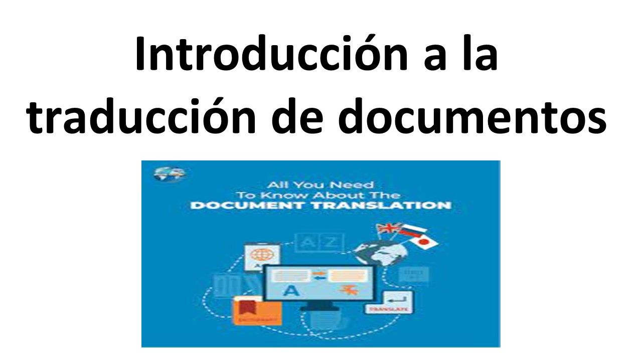 Introducción a la traducción de documentos