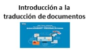Introducción a la traducción de documentos