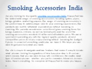 Smoking Accessories India