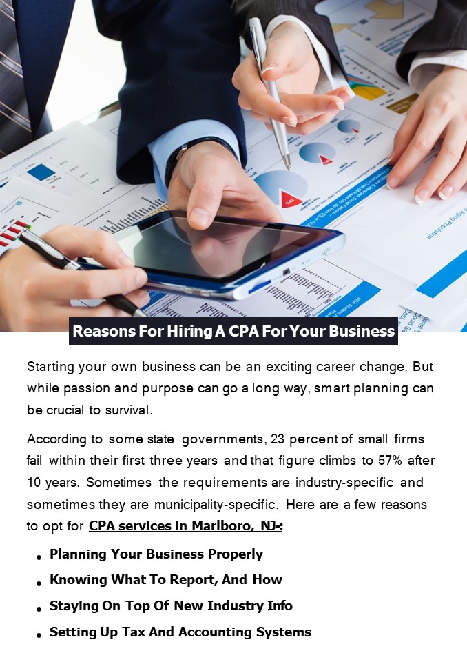 Reasons For Hiring A CPA For Your Business presentation | free to download
