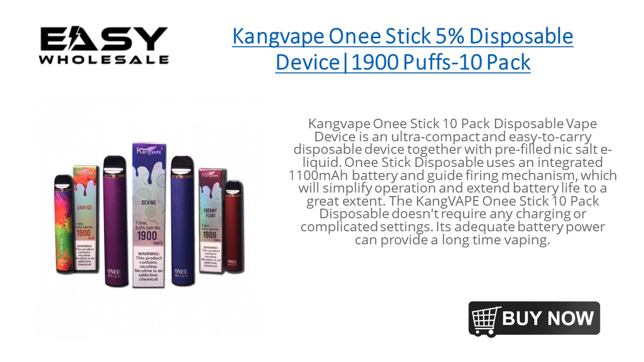 PPT Kangvape Onee Stick 5 Disposable Device1900 Puffs10 Pack