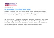 SAP successfactors PMGM Online training in USA -empowerittraining