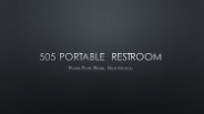 Are sinks available inside the portable restrooms?