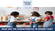 What are the Characteristics of Sensory Play?