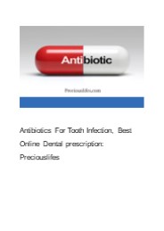 Antibiotics For Tooth Infection