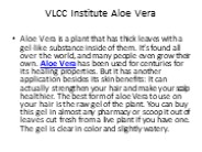 vlcc Institute Aloe Vera