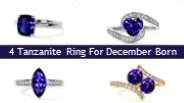 4 Tanzanite Ring For December Born