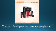 Custom Nail product packaging boxes