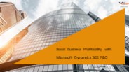 Boost Business Profitability with Microsoft Dynamics 365 F&O