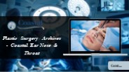 Plastic Surgery Archives - Coastal Ear Nose & Throat