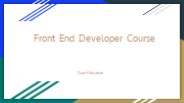 Front End Developer Course in Chennai