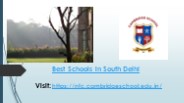 Best Schools in South Delhi
