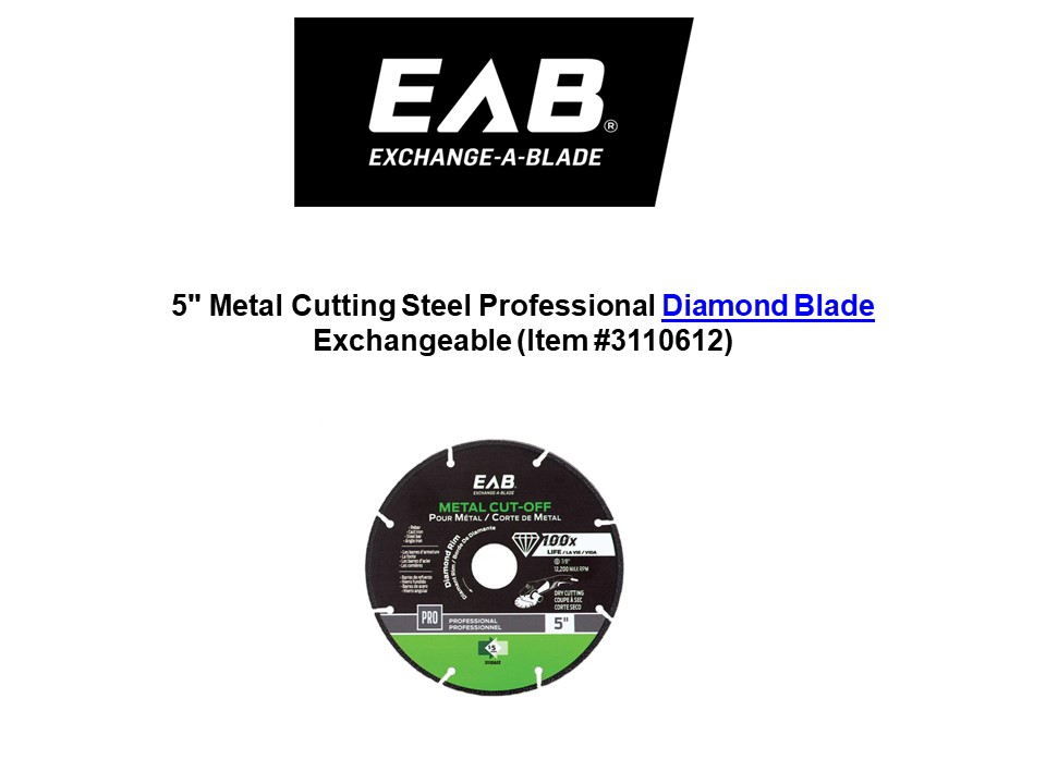 Diamond Blade Exchangeable