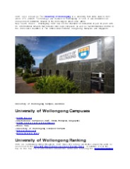 The University of Wollongong