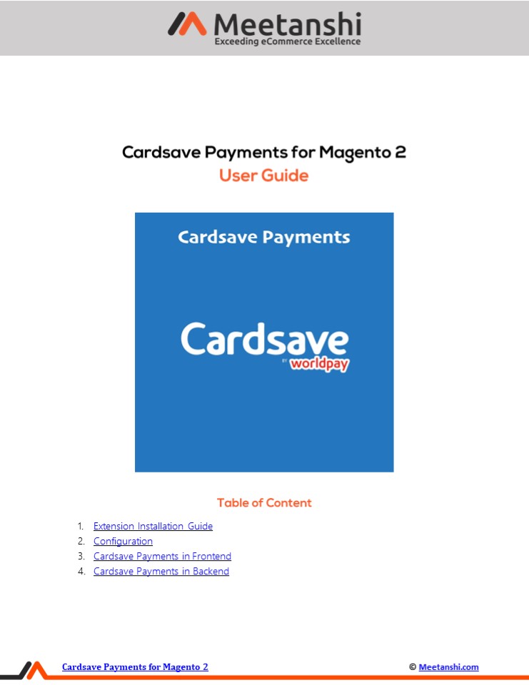 Magento 2 Cardsave Payments