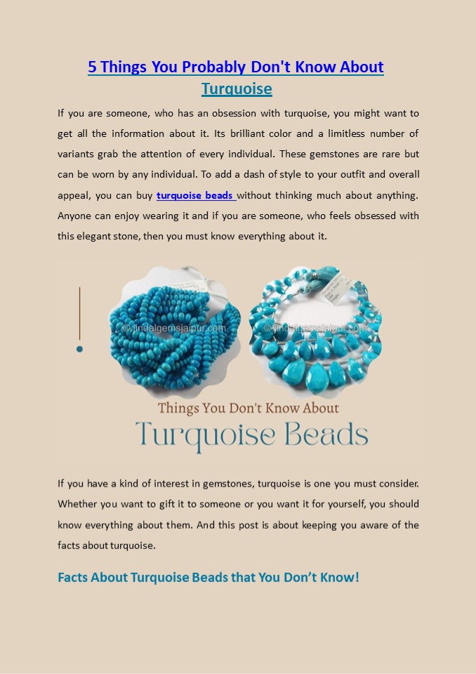 5 Things You Probably Don't Know About Turquoise (1)
