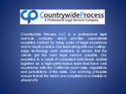 Licensed full-service California process serving company