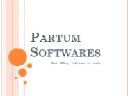 Best Billing Software in India | Partum Softwares