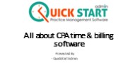 Time and billing made easier with QuickstartAdmin