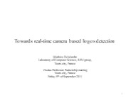 Towards real-time camera based logos detection