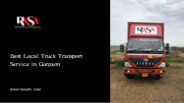 Best Local Truck Transport Service in Gurgaon