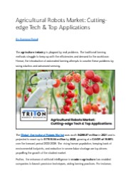 Agricultural Robots Market: Cutting-edge Tech & Top Applications