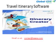 Travel Itinerary Software