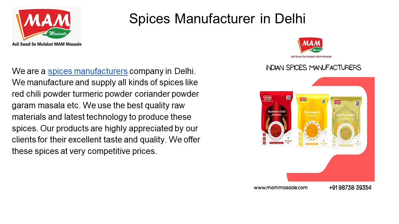 Best Natural spices Exporter Company In Delhi