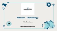 Hire Developers - Maxiom Technology