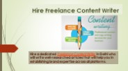 Hire Freelance Content Writers