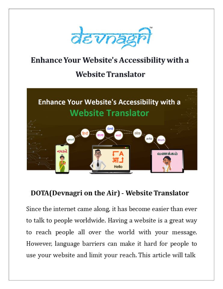 Enhance Your Website's Accessibility with a Website Translator