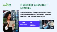 IT Solutions & Services in Abu Dhabi - Swiftit.ae
