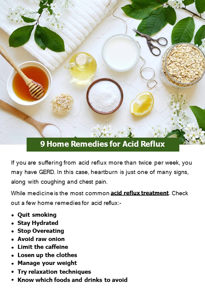 9 Home Remedies for Acid Reflux