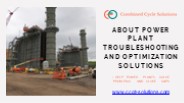 Power Plant Consulting Solutions By CCGT Solutions