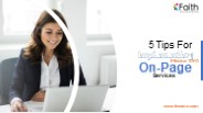5 Tips For Implementing Effective SEO On-Page Services
