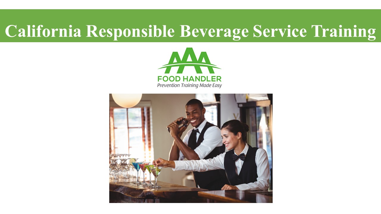 PPT California Responsible Beverage Service Training PowerPoint