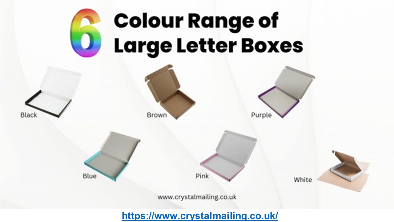 6 Colour Range of Large Letter Boxes