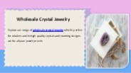 Wholesale Crystal Jewelry