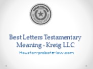 Best Letters Testamentary Meaning - Kreig LLC