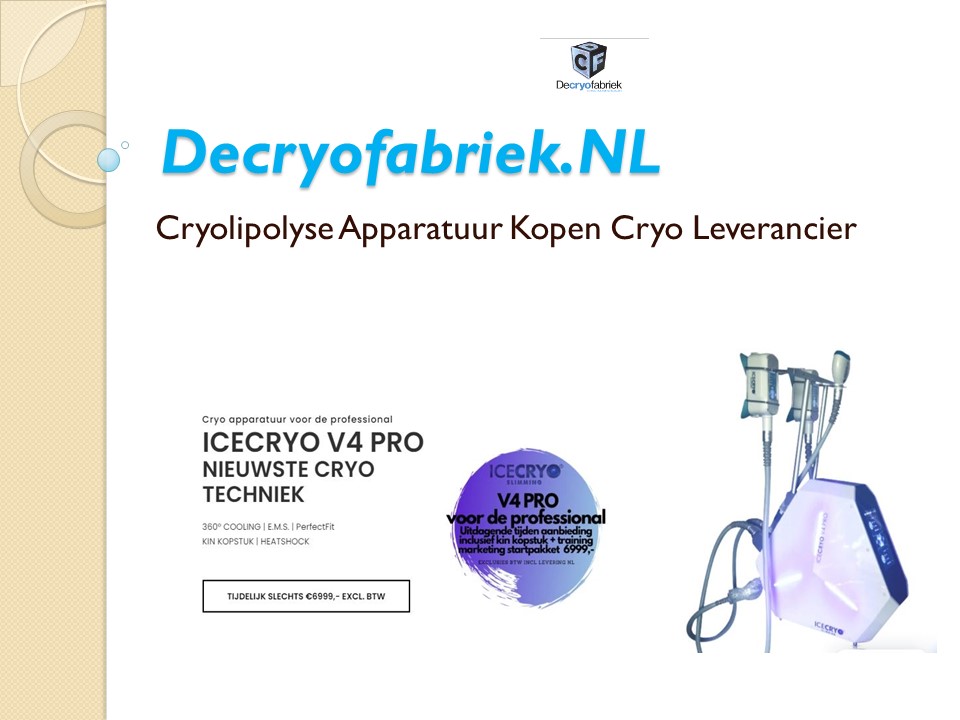 Startpakket beginnen met cryolipolyse – De cryo fabriek (2)