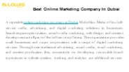Best Online Marketing Company In Dubai