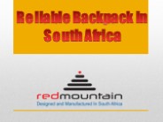 Reliable Backpack in South Africa