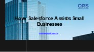 How Salesforce Assists Small Businesses