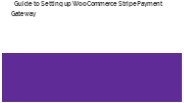 Guide to Setting up WooCommerce Stripe Payment Gateway