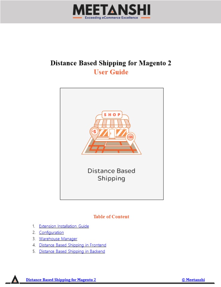 Magento 2 Distance Based Shipping