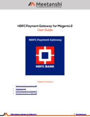 Magento 2 HDFC Payment Gateway